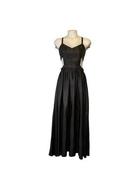 Fame & Partners Dakota Black Cutout Maxi Dress Sz 12 Backless Elegant